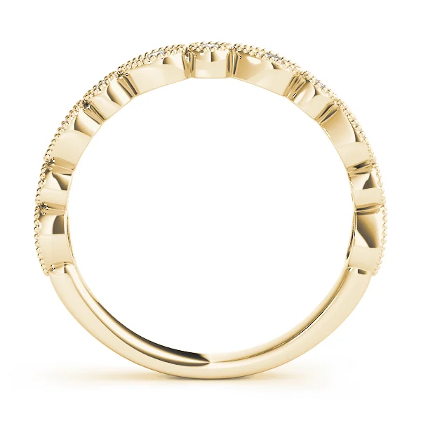 Alternating Pear & Round Diamond Band - Image 7