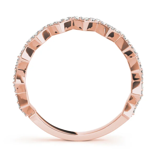 Stackable Prong Set Zigzag Band - Image 11