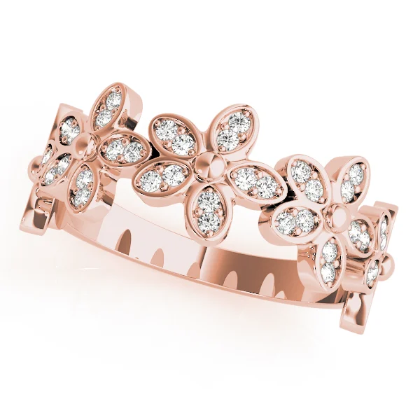 Nature Inspired Floral Shape Stackable Fashion Ring - Image 12