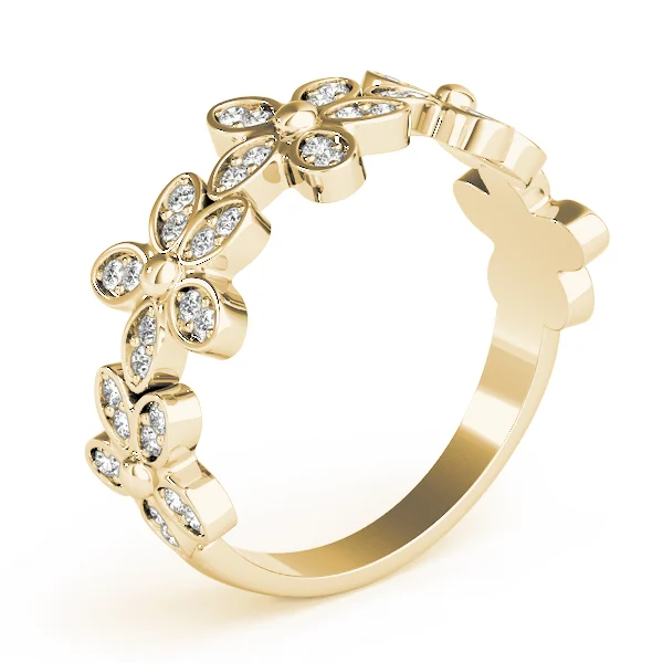 Nature Inspired Floral Shape Stackable Fashion Ring - Image 10