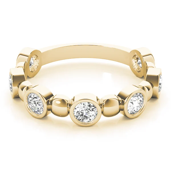 Bezel Set Stackable Ring - Image 9