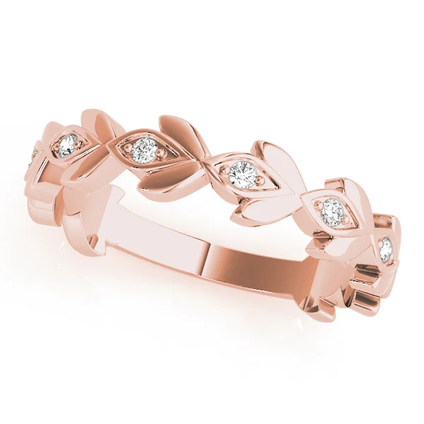 Nature Inspired Floral Shape Stackable Ring - Image 10