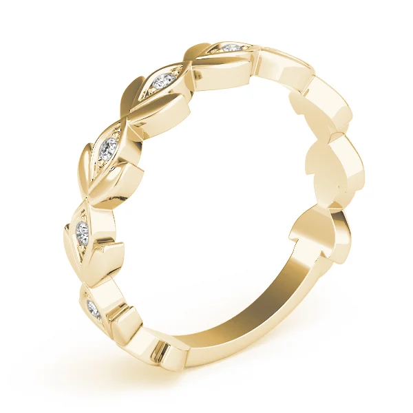 Nature Inspired Floral Shape Stackable Ring - Image 9