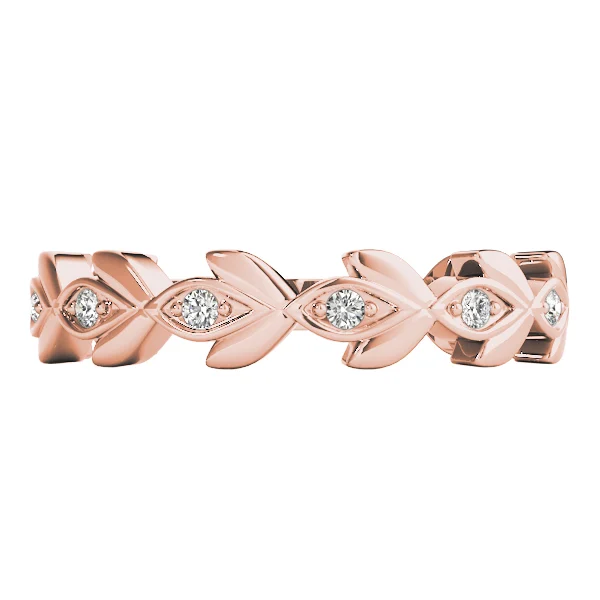 Nature Inspired Floral Shape Stackable Ring - Image 12