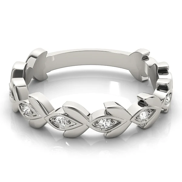 Nature Inspired Floral Shape Stackable Ring - Image 3