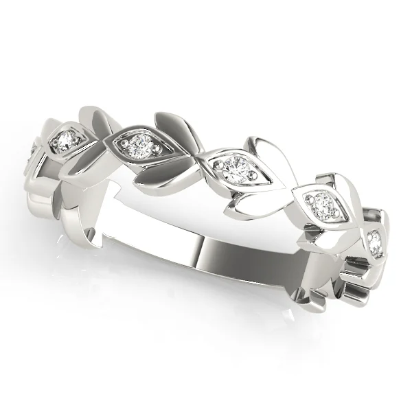 Nature Inspired Floral Shape Stackable Ring