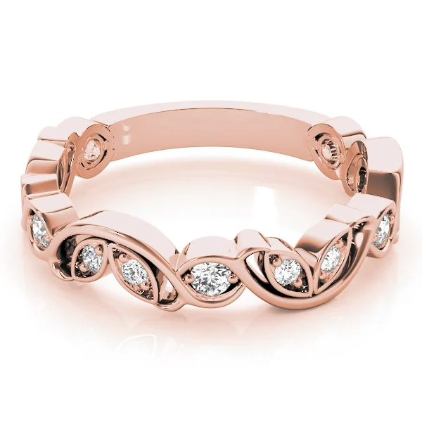 Nature Inspired Floral Stackable Wedding Bands - Image 10