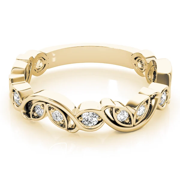 Nature Inspired Floral Stackable Wedding Bands - Image 7
