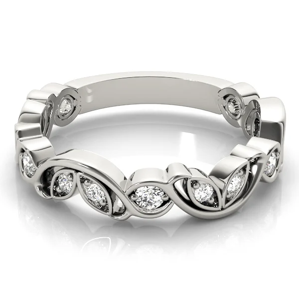 Nature Inspired Floral Stackable Wedding Bands - Image 3