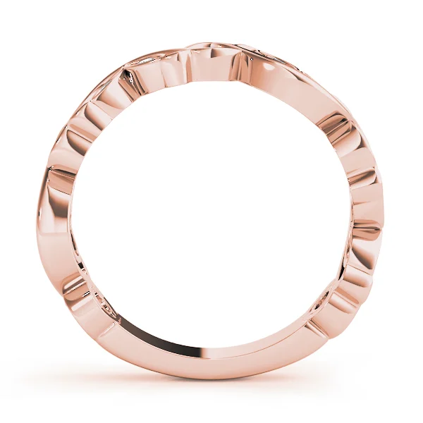 Nature Inspired Floral Stackable Wedding Bands - Image 9