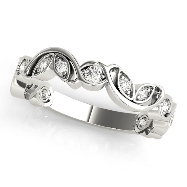 Nature Inspired Floral Stackable Wedding Bands