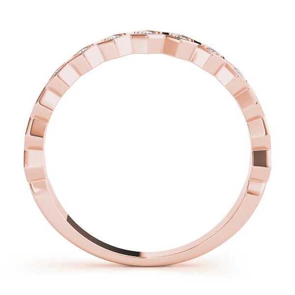 Hexagon Shaped Stackable Wedding Bands - Image 9