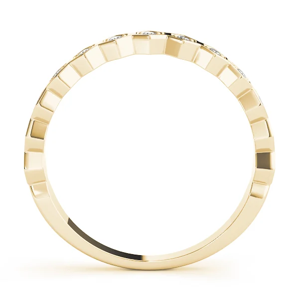 Hexagon Shaped Stackable Wedding Bands - Image 6