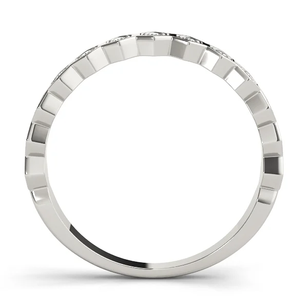 Hexagon Shaped Stackable Wedding Bands - Image 2