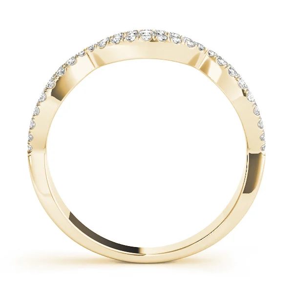 Double Row Infinity Prong Set Wedding Bands - Image 6