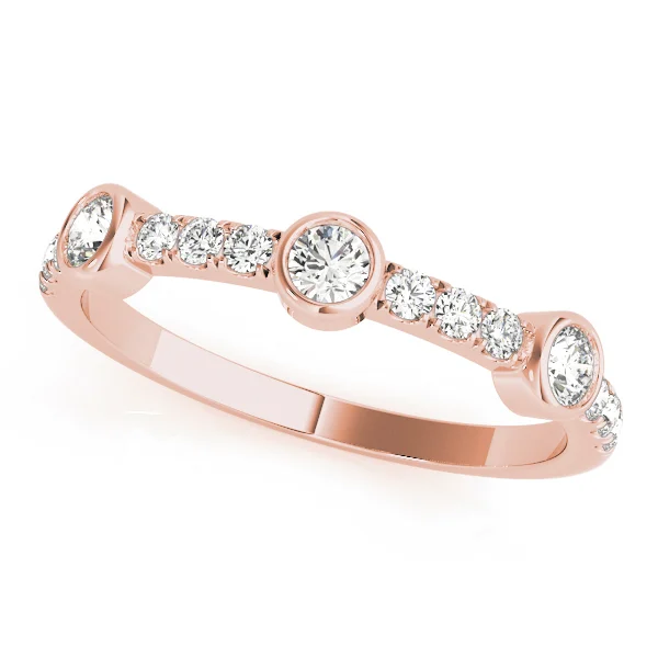 Bezel Set Split Prong Fashion Ring - Image 8