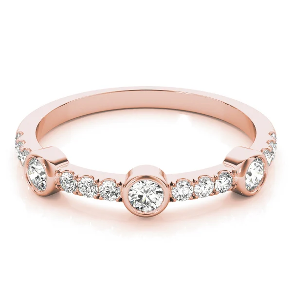 Bezel Set Split Prong Fashion Ring - Image 10