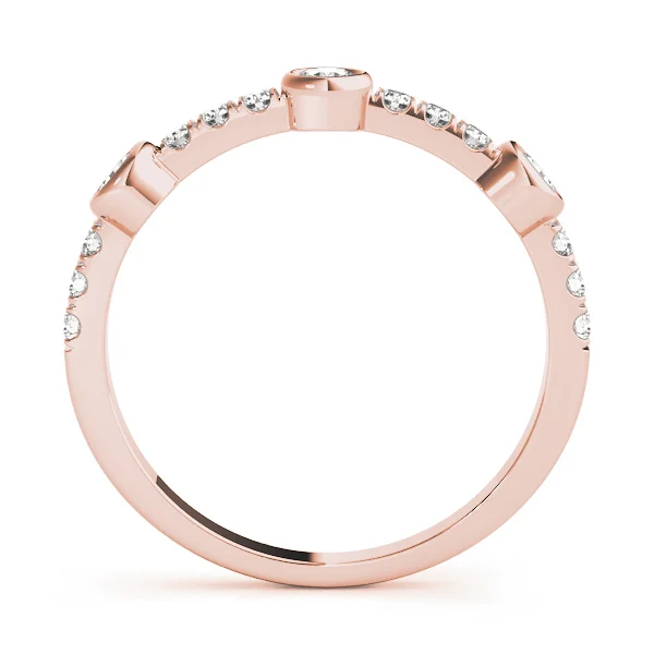 Bezel Set Split Prong Fashion Ring - Image 9