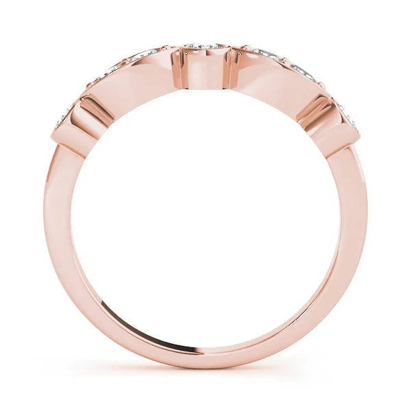 Bezel Set Marquise Wedding Bands - Image 11