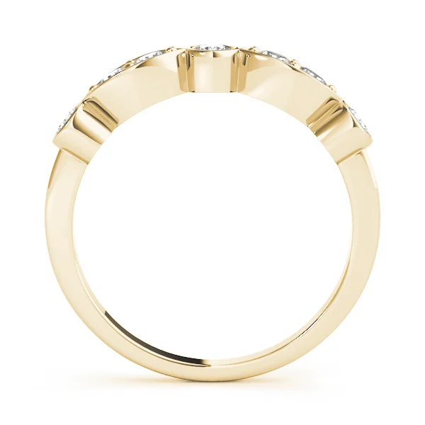 Bezel Set Marquise Wedding Bands - Image 7