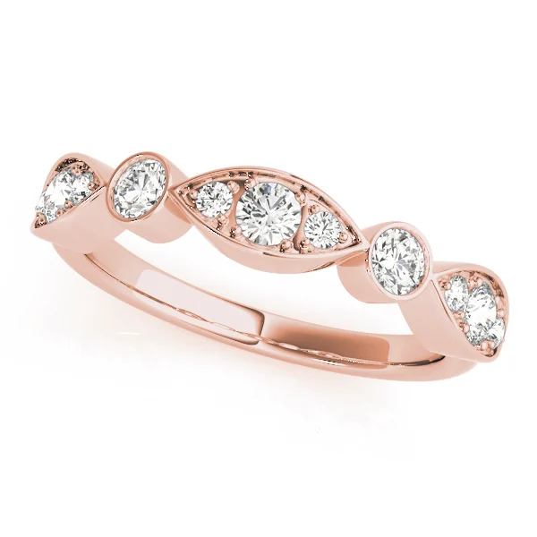 Bezel Set Stackable Wedding Band - Image 8