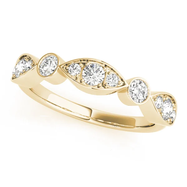 Bezel Set Stackable Wedding Band - Image 5