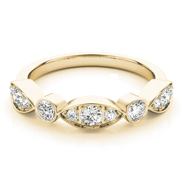 Bezel Set Stackable Wedding Band - Image 7