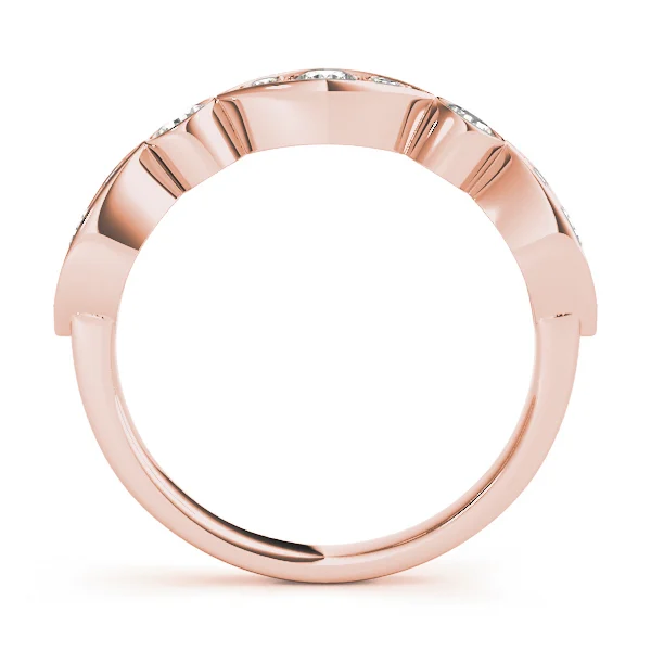 Bezel Set Stackable Wedding Band - Image 9