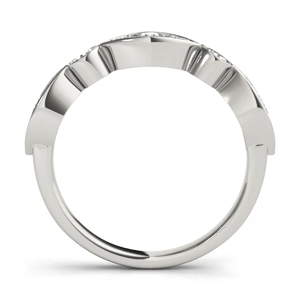 Bezel Set Stackable Wedding Band - Image 2