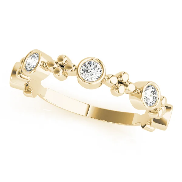 Bezel Set Stackable Wedding Bands - Image 6