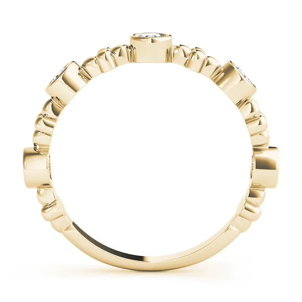Bezel Set Stackable Wedding Bands - Image 7