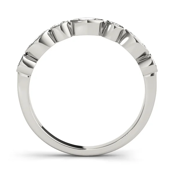 Alternating Round & Marquise Bezel Set Band - Image 2