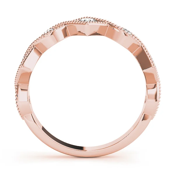 Vintage Alternating Marquise & Square Milgrain Fashion Ring - Image 9