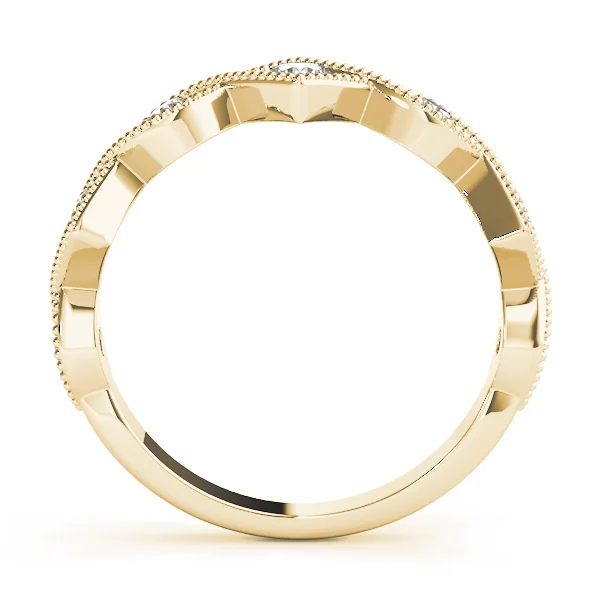 Vintage Alternating Marquise & Square Milgrain Fashion Ring - Image 6