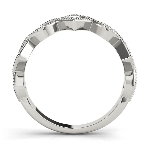 Vintage Alternating Marquise & Square Milgrain Fashion Ring - Image 2