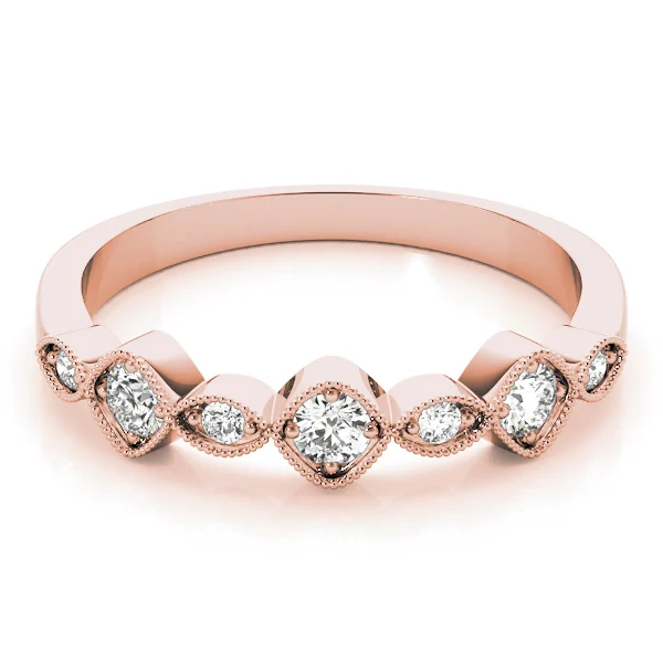 Vintage Milgrain Stackable Band - Image 10