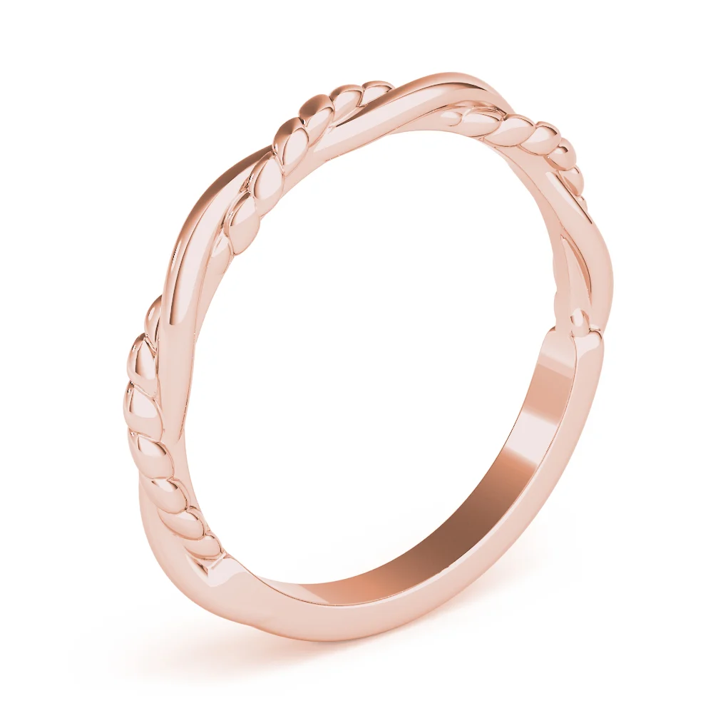 Twisted Filigree Gold Band - Image 12