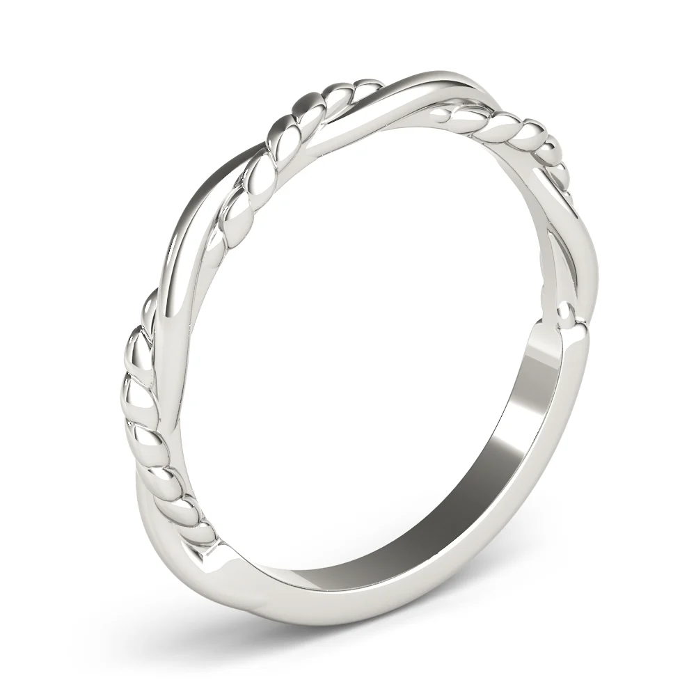 Twisted Filigree Gold Band - Image 4