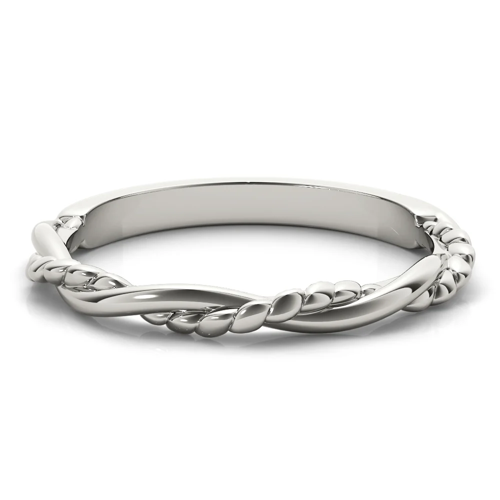 Twisted Filigree Gold Band - Image 3