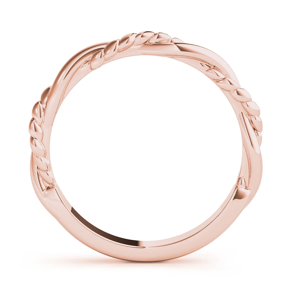 Twisted Filigree Gold Band - Image 10