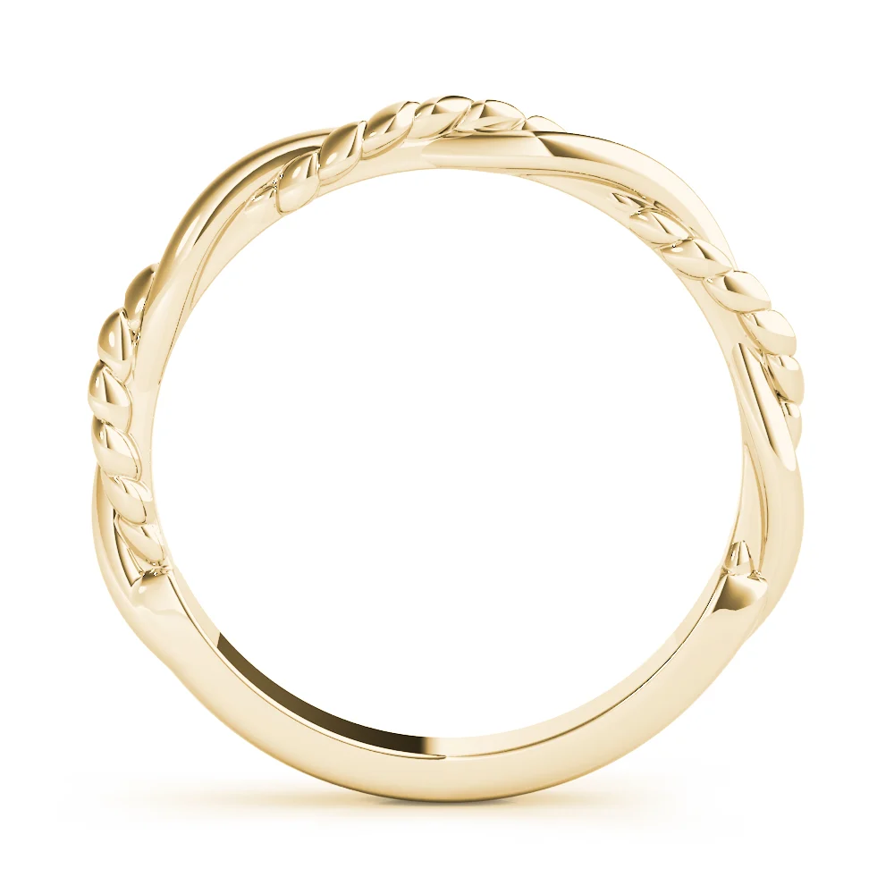 Twisted Filigree Gold Band - Image 6