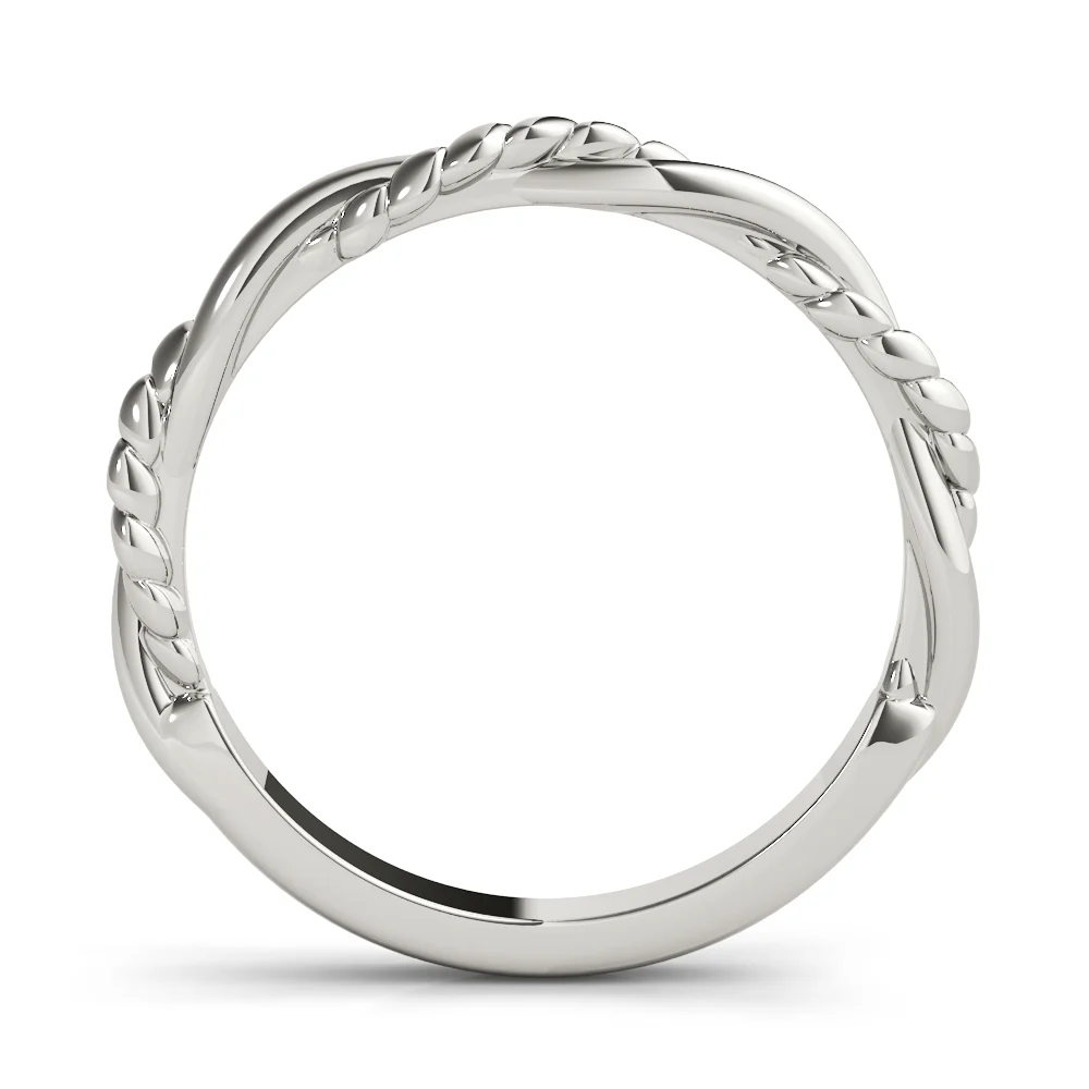 Twisted Filigree Gold Band - Image 2