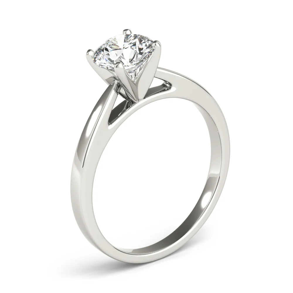Solitaire Cathedral Engagement Ring - Image 4