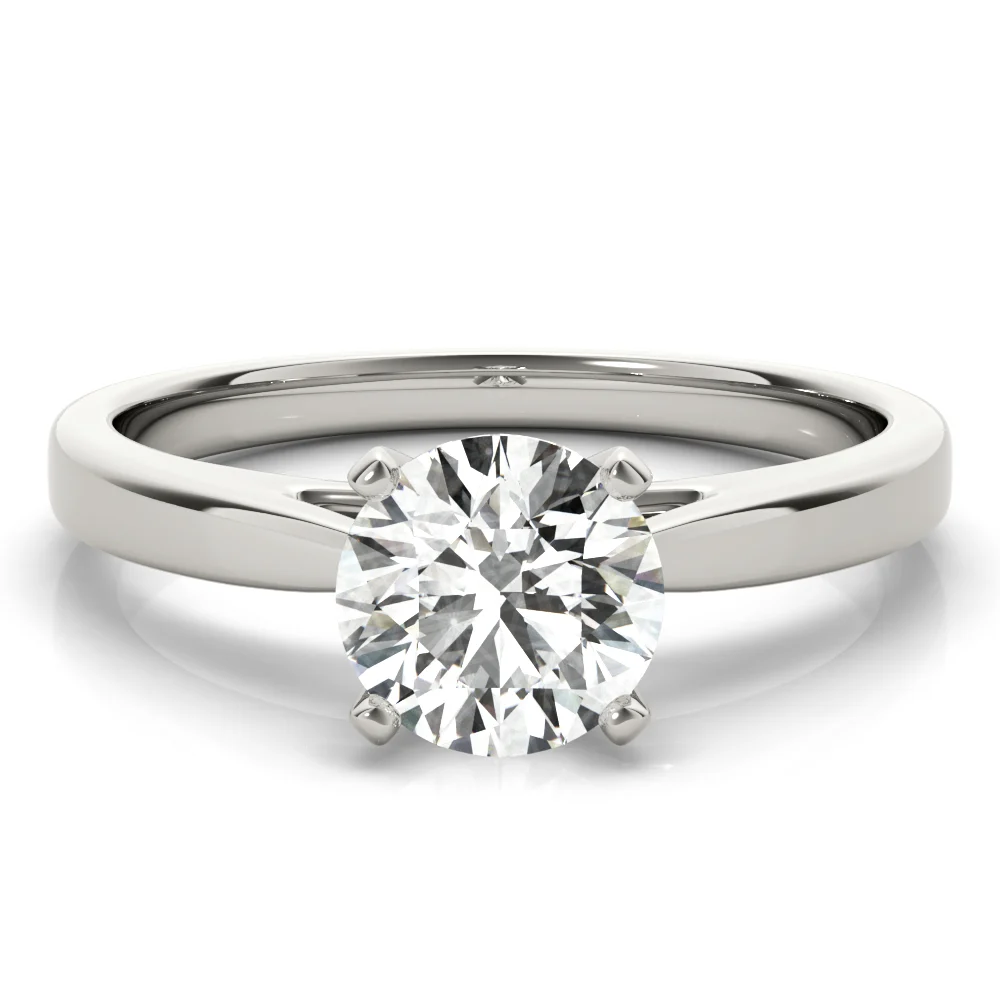 Solitaire Cathedral Engagement Ring - Image 3