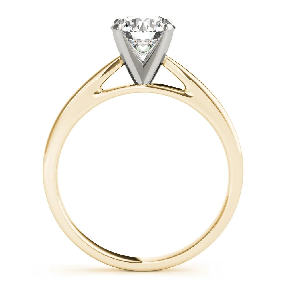 Solitaire Cathedral Engagement Ring - Image 6