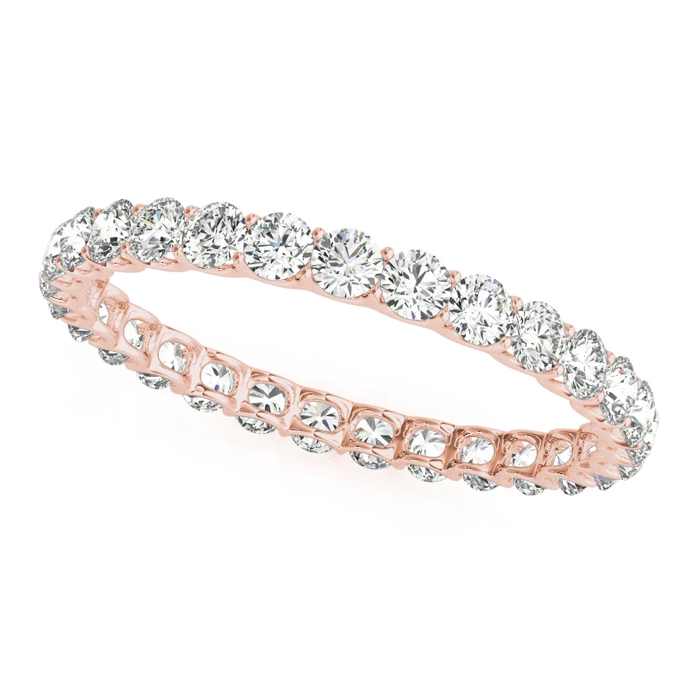 U-Prong Eternity Wedding Band - Image 9