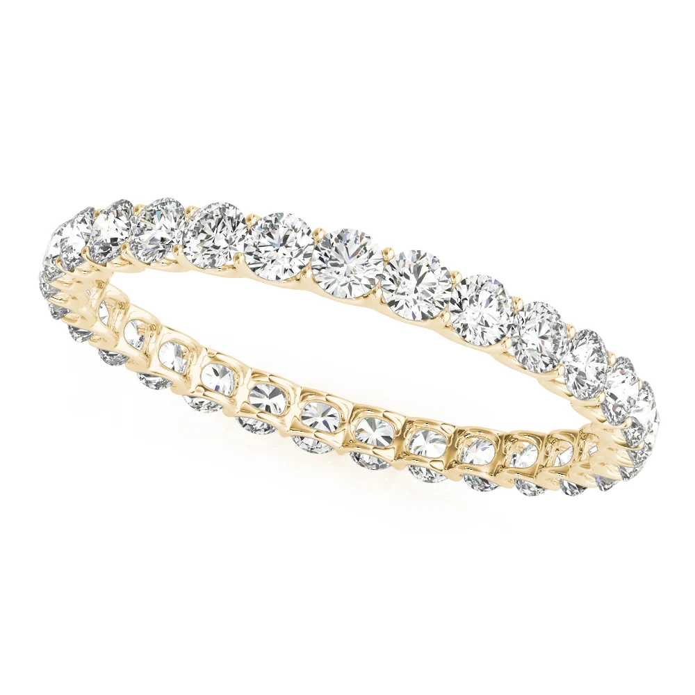 U-Prong Eternity Wedding Band - Image 5