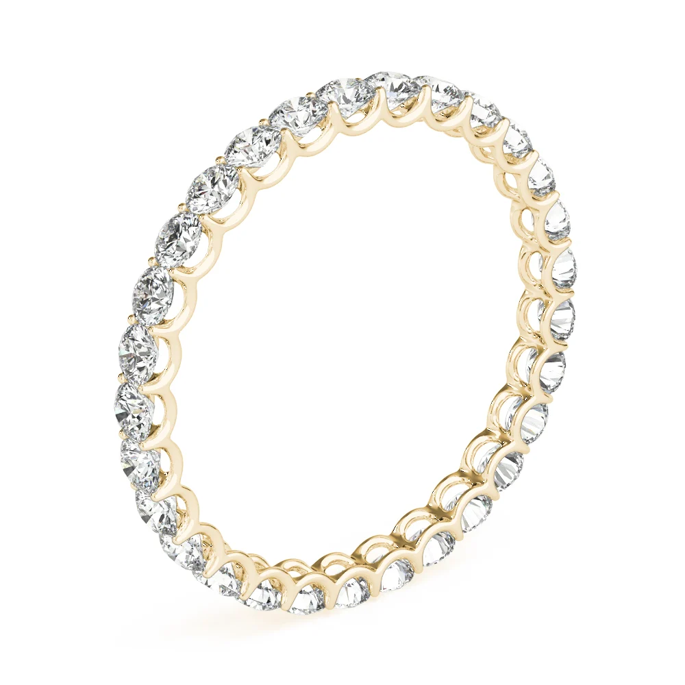 U-Prong Eternity Wedding Band - Image 8