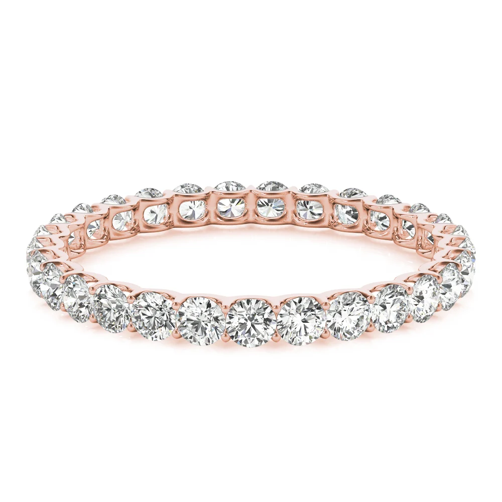 U-Prong Eternity Wedding Band - Image 11