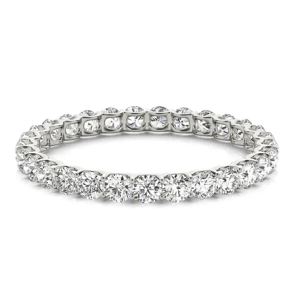 U-Prong Eternity Wedding Band - Image 3